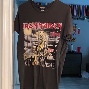 Vintage wash Iron Maiden tee